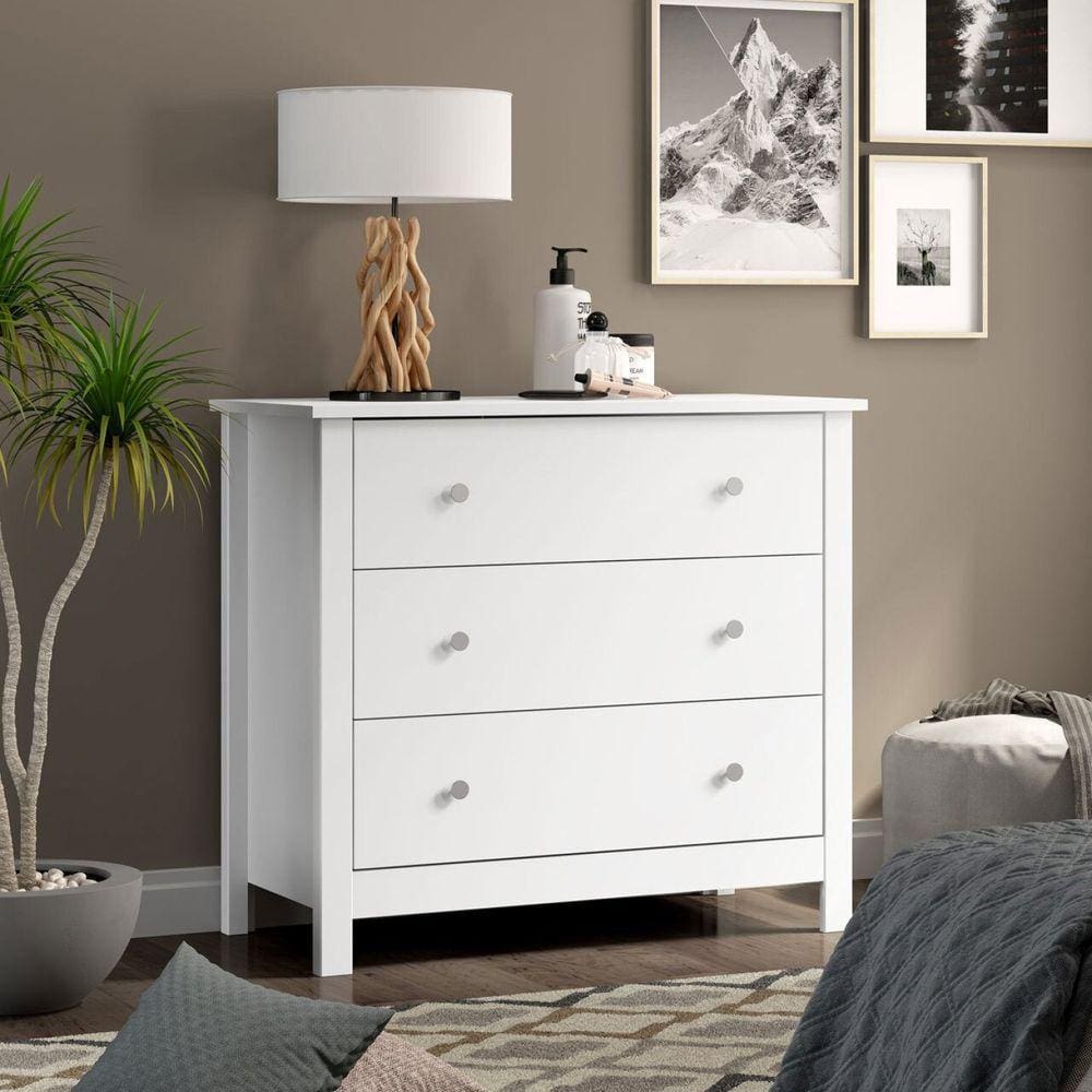 Cômoda 3 Gavetas DM-219 Ditália Móveis Branco
