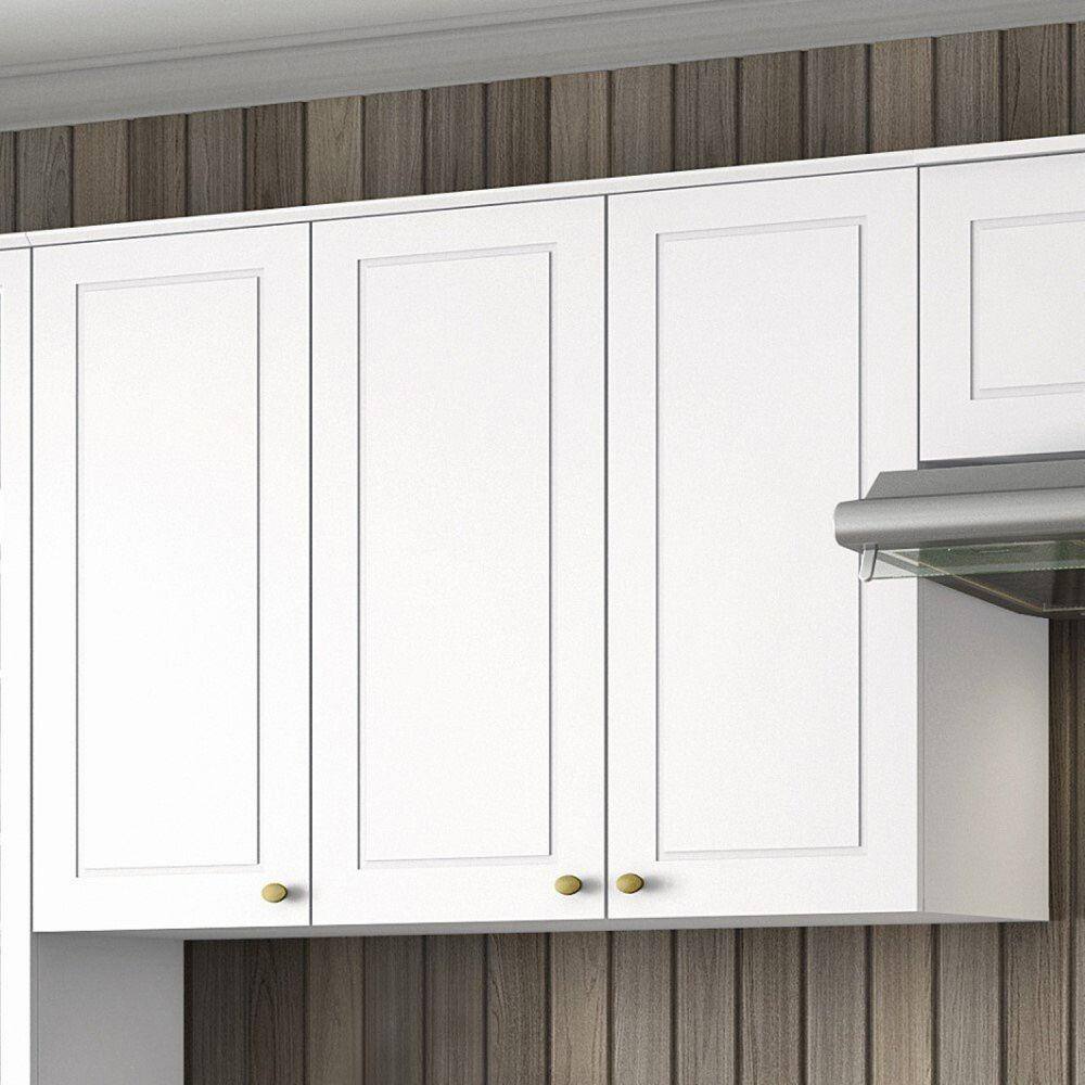 Armário Aéreo para Cozinha 120x32,5x83cm Nova York Henn Branco HP