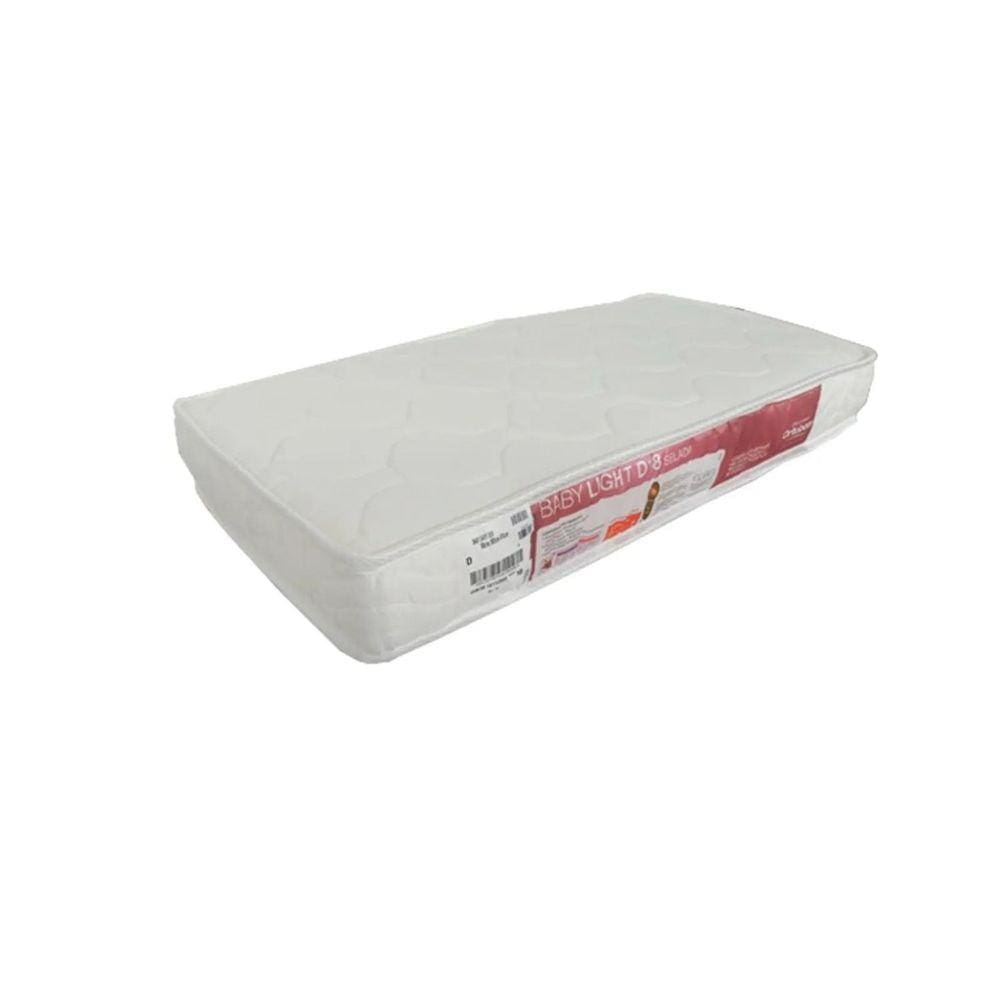 Colchão Infantil para Berço Médio Dominó/Amor Perfeito 90x60,5x10cm Divicar Móveis Branco