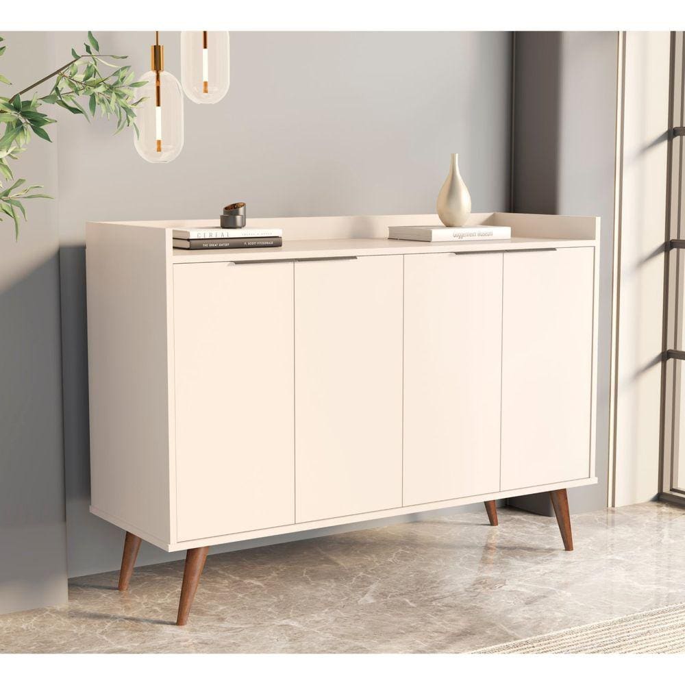 Buffet Retrô 4 Portas 119cm JB Bechara Pérola