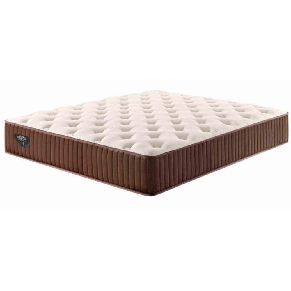 Cama Box King Ecoflex Molas Superlastic Sensazione 193x203x72cm Ecoflex Marrom/Bege