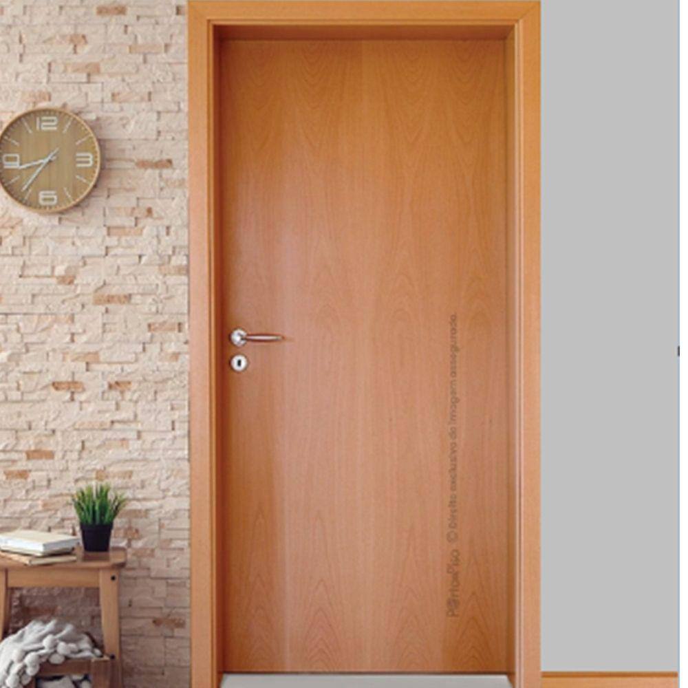 Folha de Porta 210x102cm Verniz Lisa Semi Solida Mapaf Marrom