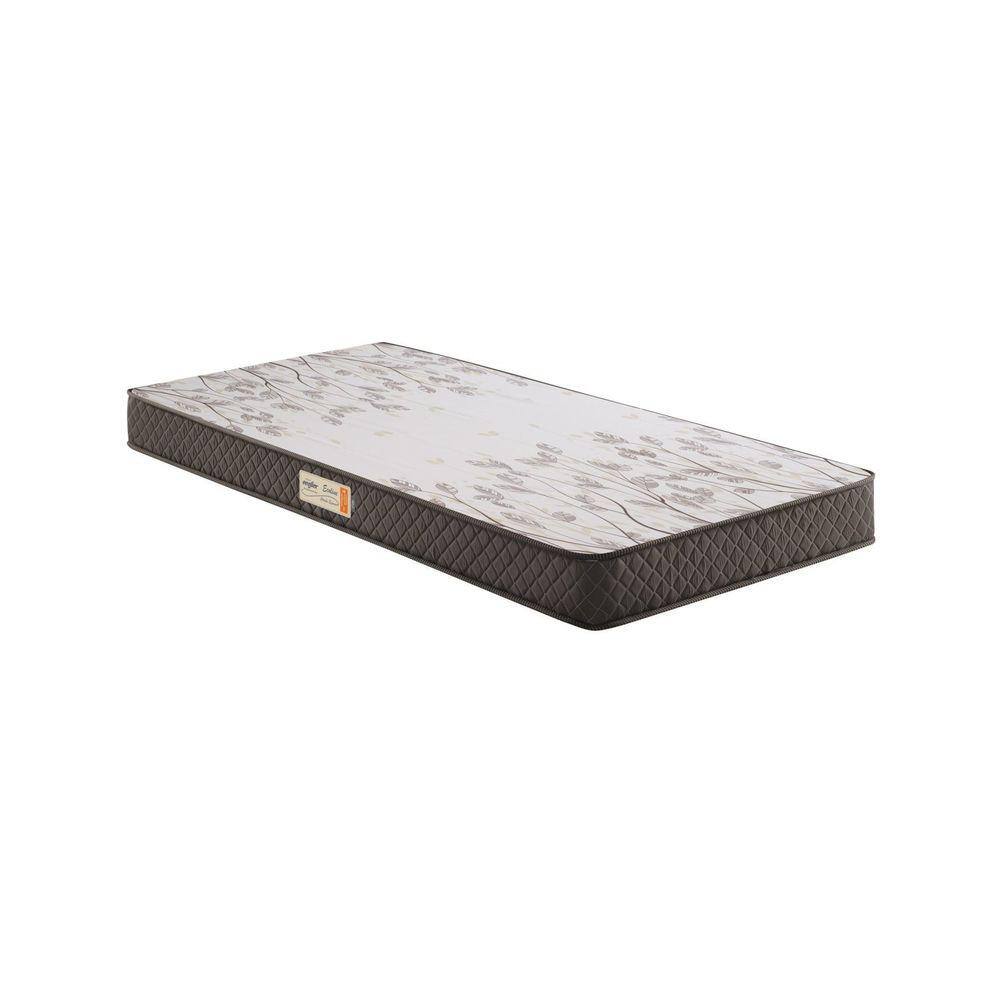 Colchão Solteiro Ecoflex Espuma D26 Liso 78x188x12cm Marrom