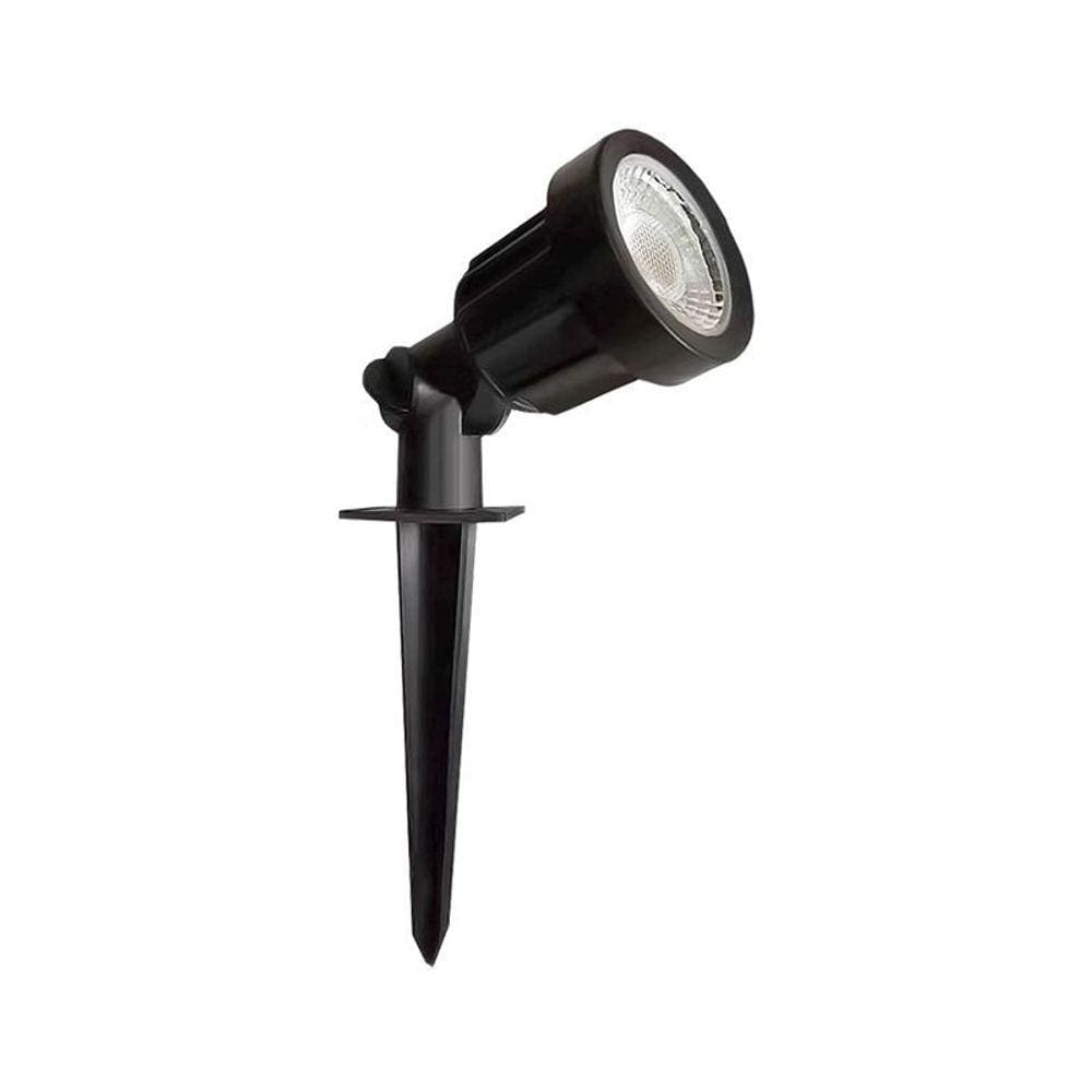 Espeto para Jardim Taschibra Destaco Led 5W Bivolt Preto 6500K Luz Branca