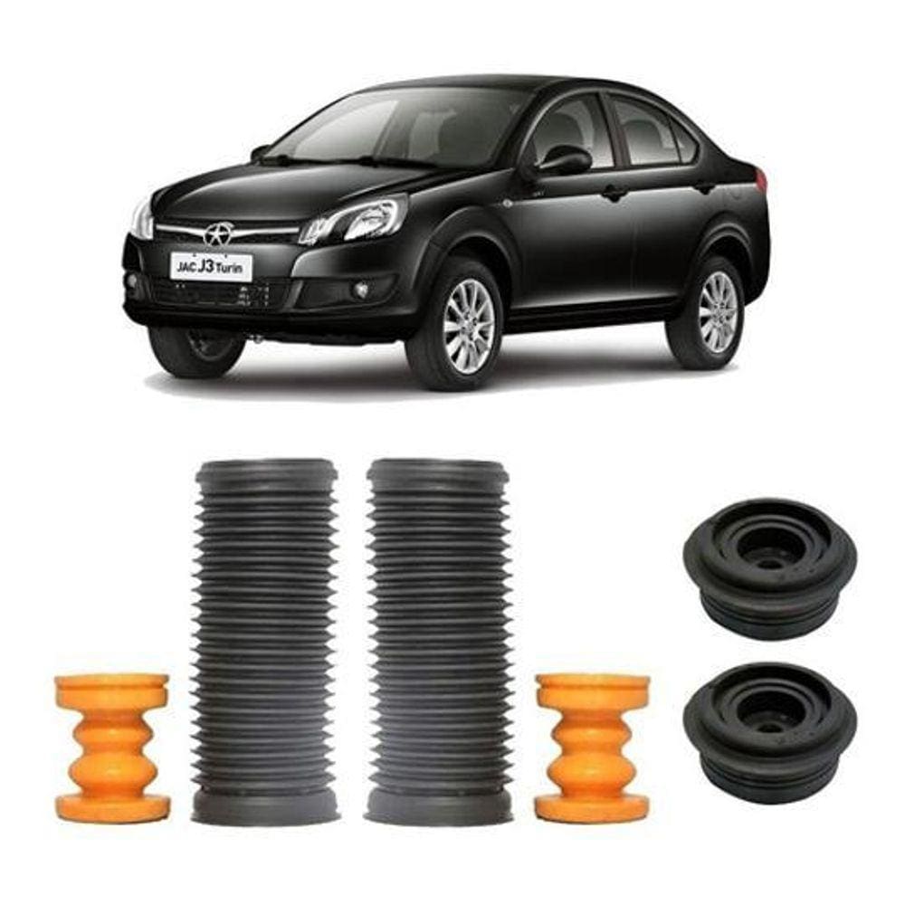 2 Kit Coxim Amortecedor Traseira Jac J3 Turin 2011 2012 2013