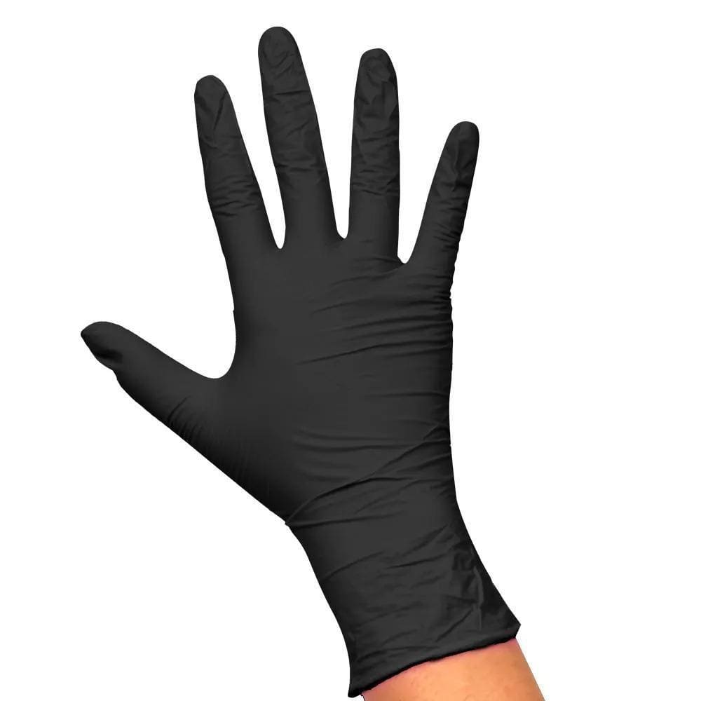 Luva Descartável Nitrílica G Preta Santa Clara 5076