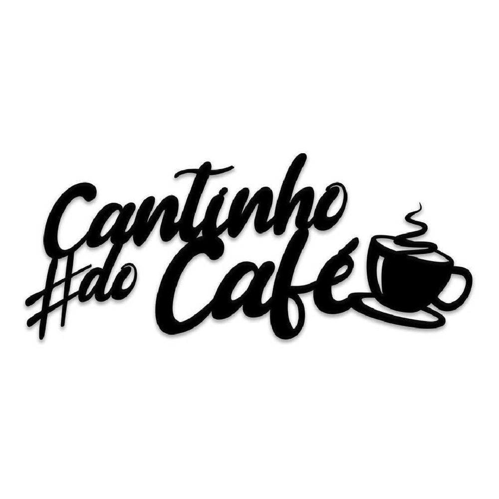 Cantinho Do Café Placa Frase Decoração Parede Quadro Preto