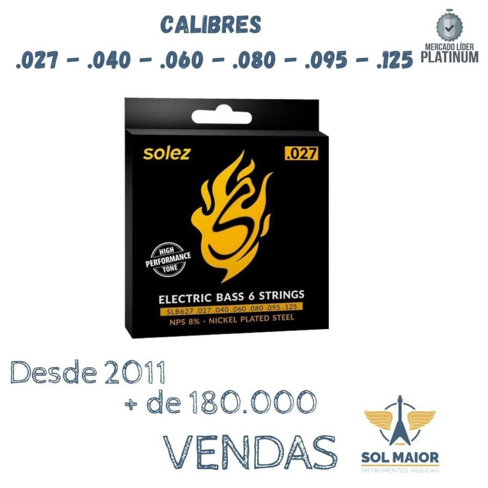 Encordoamento Solez Contrabaixo 6 Cordas 027-125 - Slb627