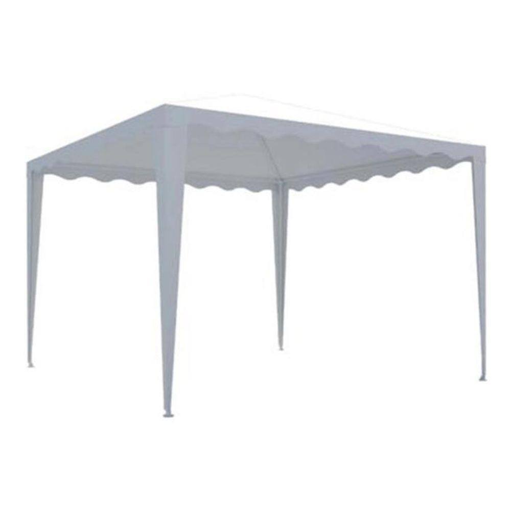 Tenda Gazebo Impermeável Aço Branco 300X300Cm Praia E Jardim