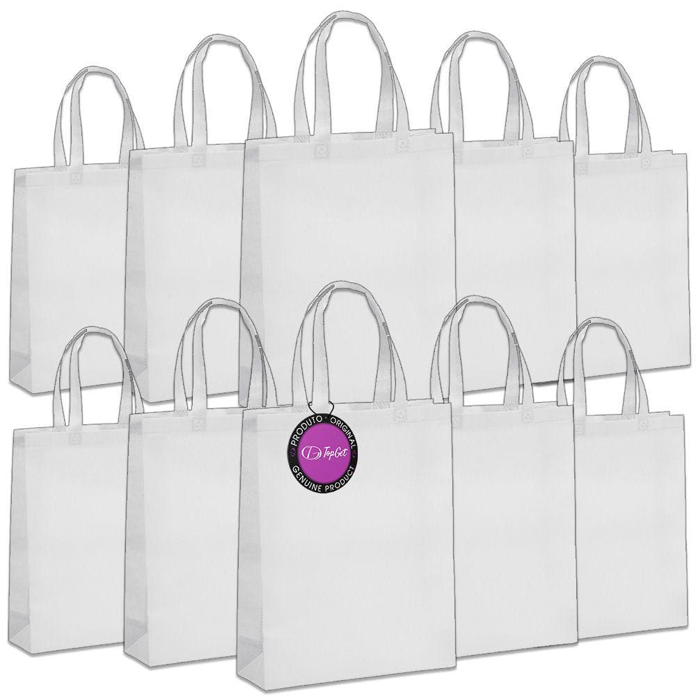 Kit 10x Sacolas em TNT Premium Selada Strong TopGet