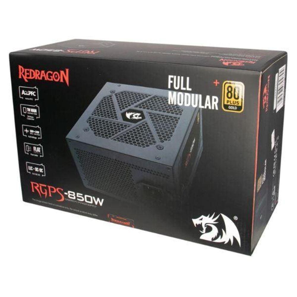 Fonte Redragon Atx 850W 80Plus Gold/ Modular - Gc-Ps010