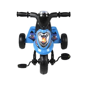 Triciclo Motinha Infantil com Capota Azul Passeio e Pedal Bel