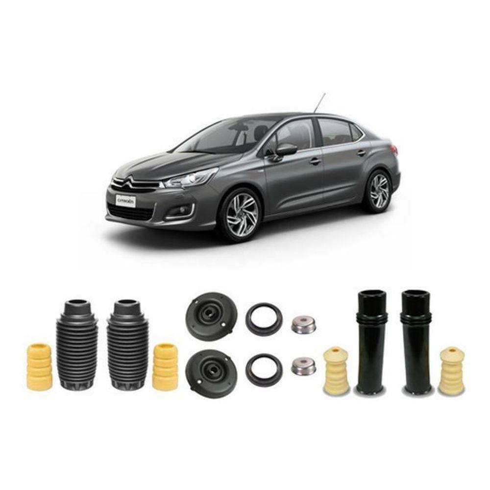 Kit Coxim Dianteiro Batente Traseiro C4 Lounge 2014 2015 16