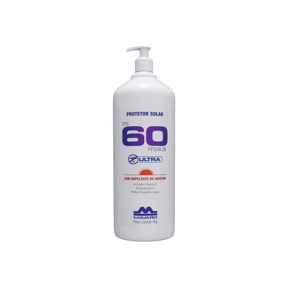 Protetor Solar Mavaro Repelente Fps60 1 Kg