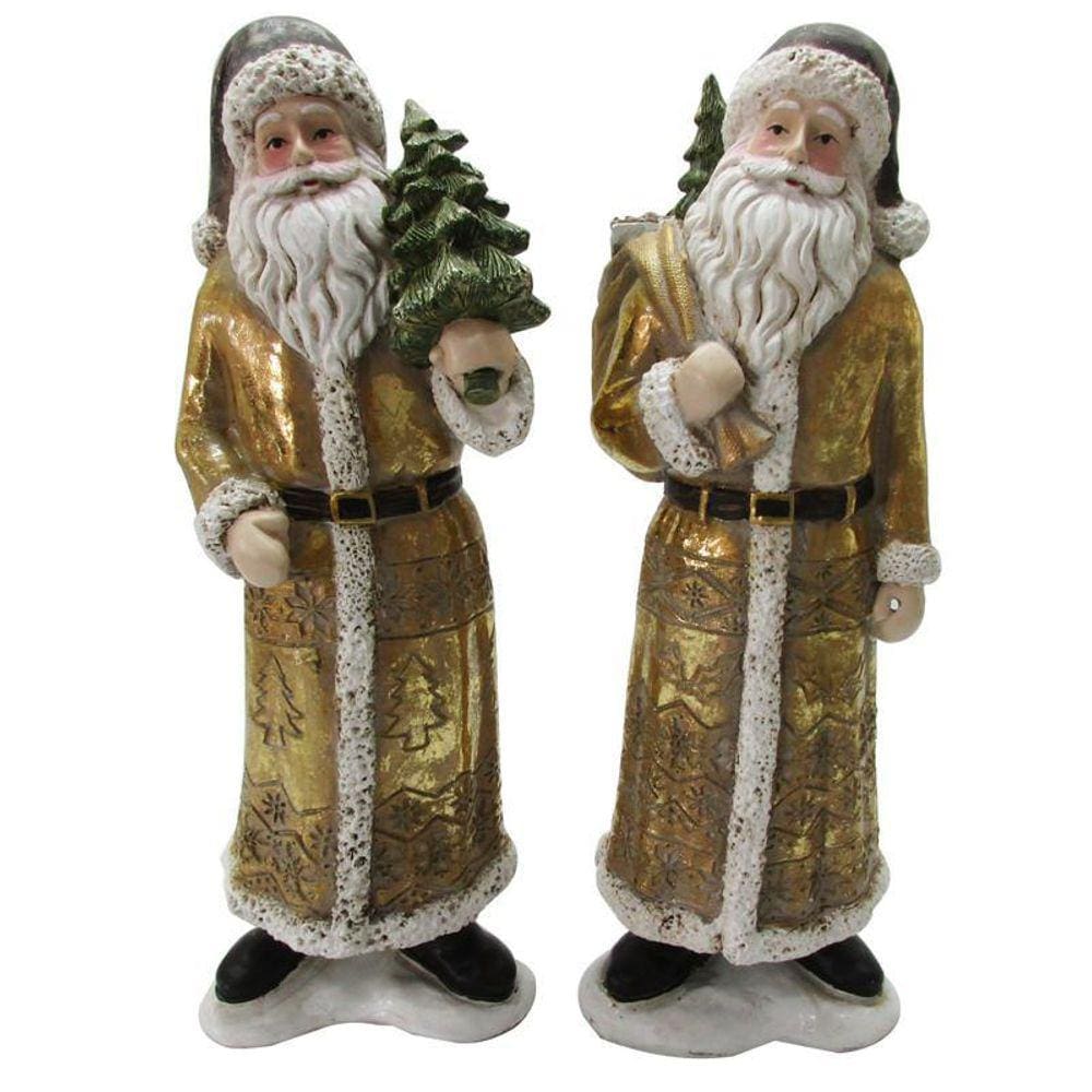 Jogo 2 Papai Noel 30Cm