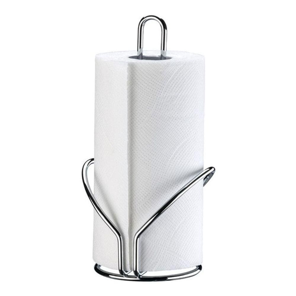 Porta Papel Toalha Suporte Rolo Mesa Cozinh Vertical Cromado