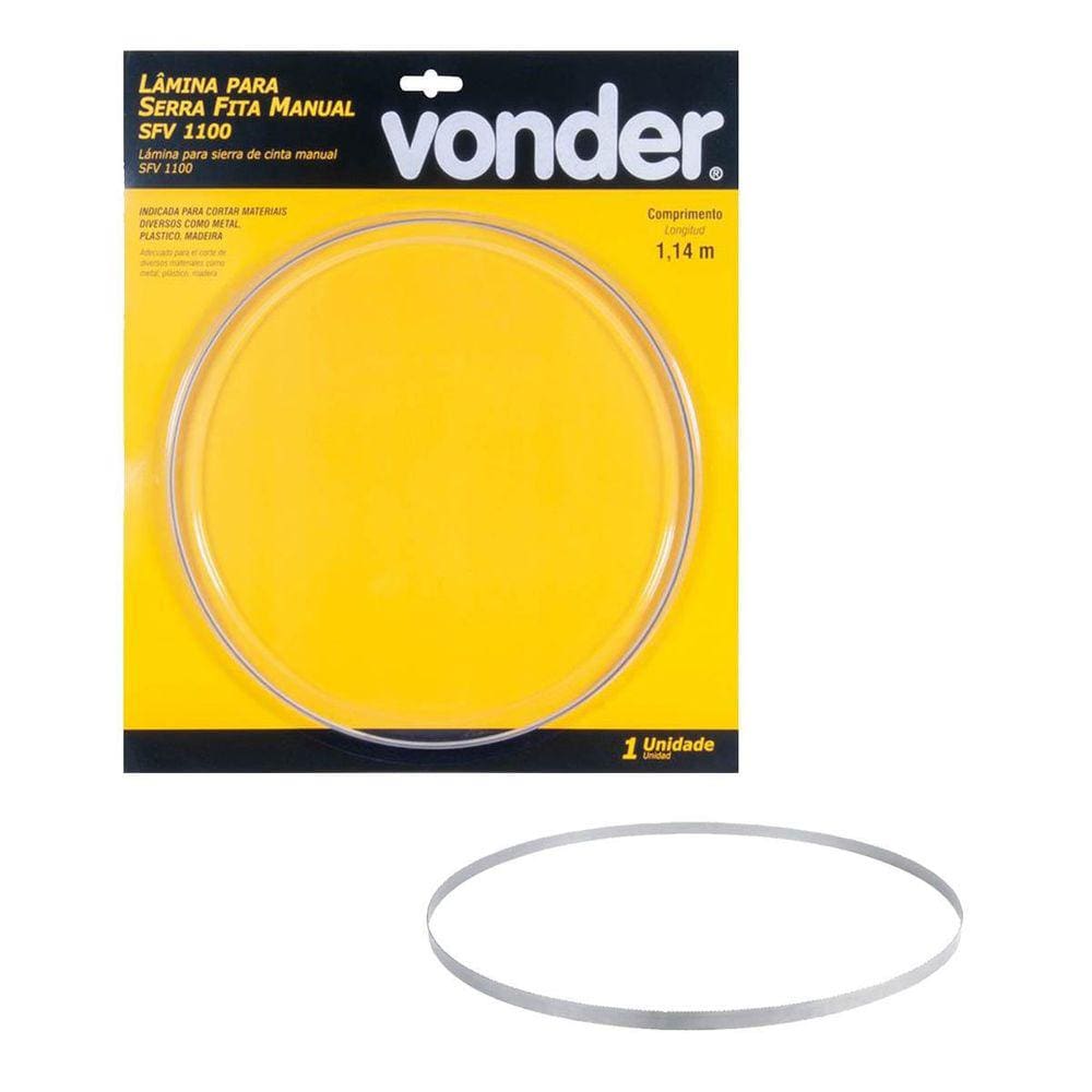 Lâmina Para Serra Fita Manual Vonder Sfv1100 Aço Para Corte