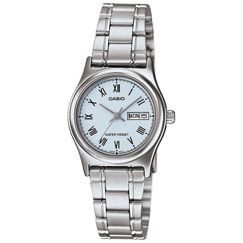Relógio Feminino Casio Ltp-V006D 2Bu Prata Analógico
