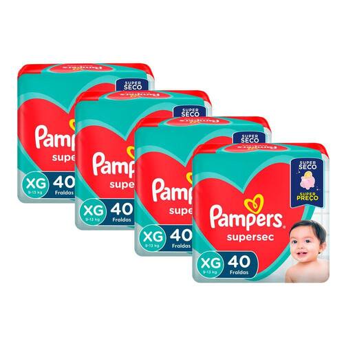 Kit de Fralda Pampers Supersec Tamanho XG 160 Unidades é boa?