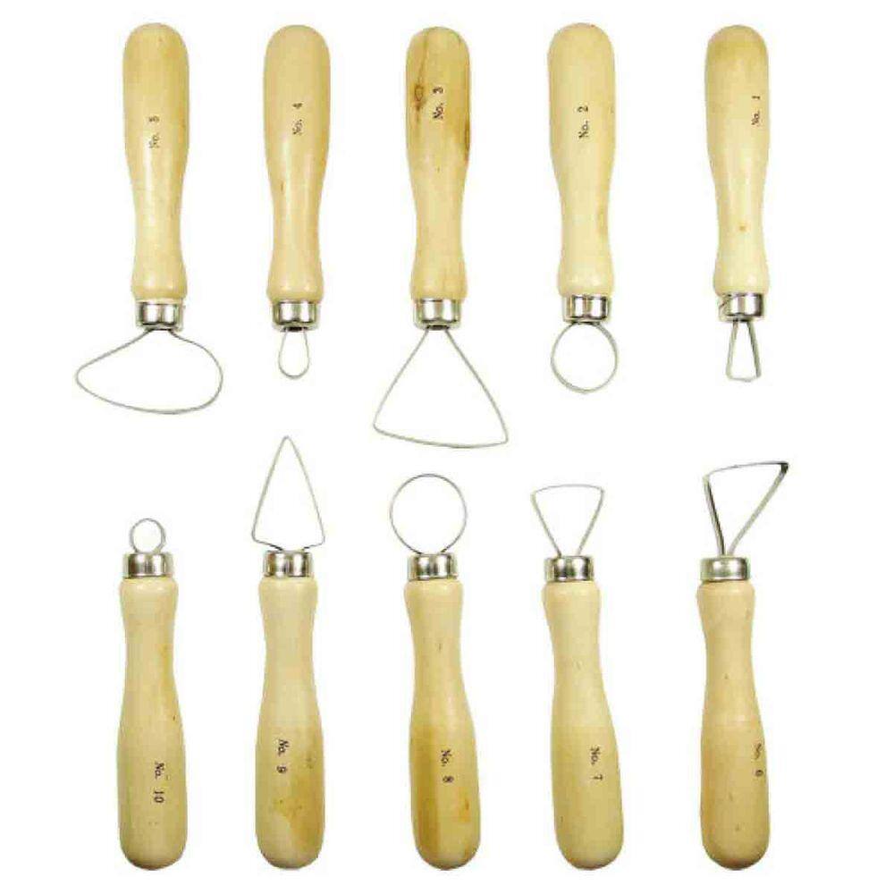 Conjunto Estecas De Metal Para Argila 10 Pecas Sft061