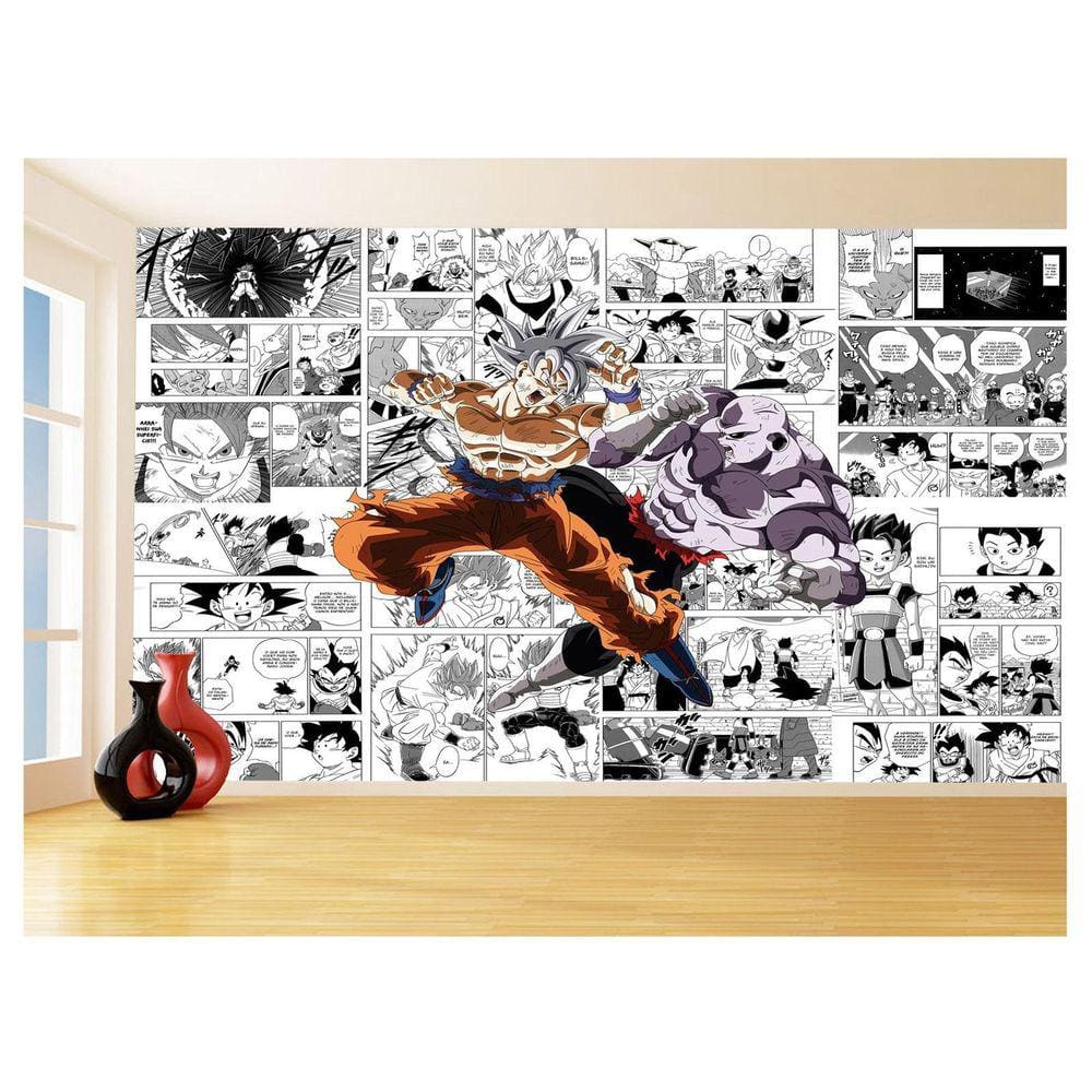Papel De Parede Dragon Ball Goku Página Manga 3,5M Dbz672