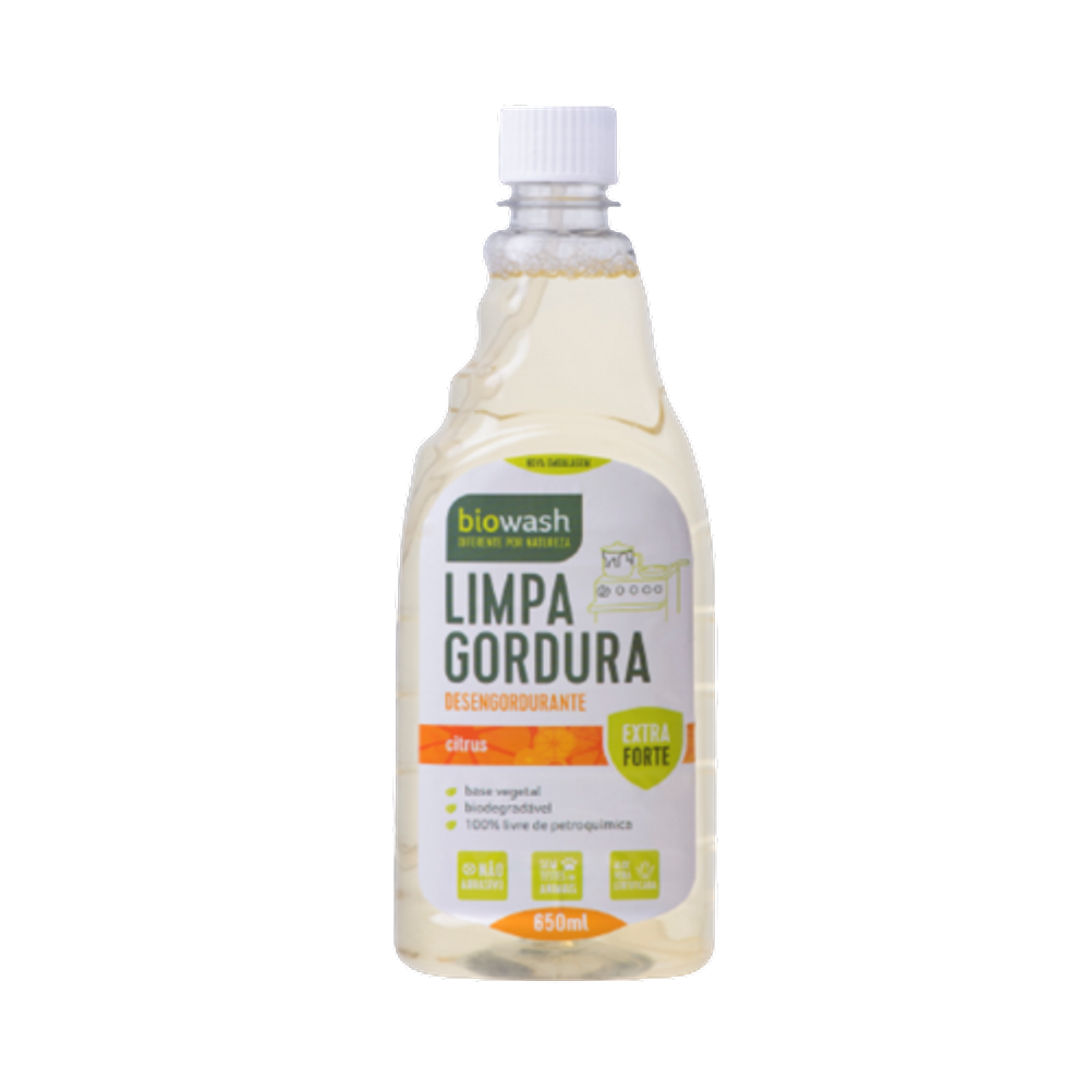 Kit 3X: Desengordurante Refil Biodegradável Biowash 650ml
