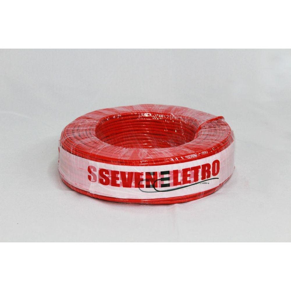 Fio Cabo Flexível 1,5Mm Vermelho - 100 Metros