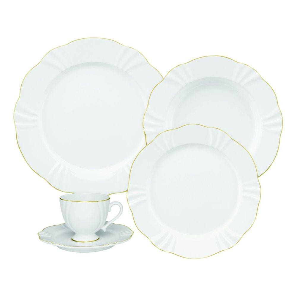 Jogo De Jantar Em Porcelana Soleil Com 30 Peças Oxford Blush
