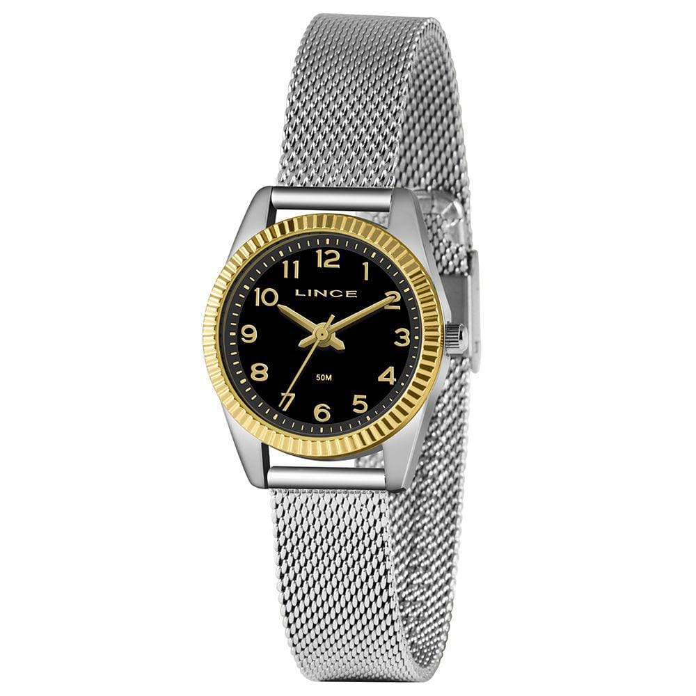 Relógio Lince Feminino LRT4674L P2SX Pulseira Aço Mesh Prata