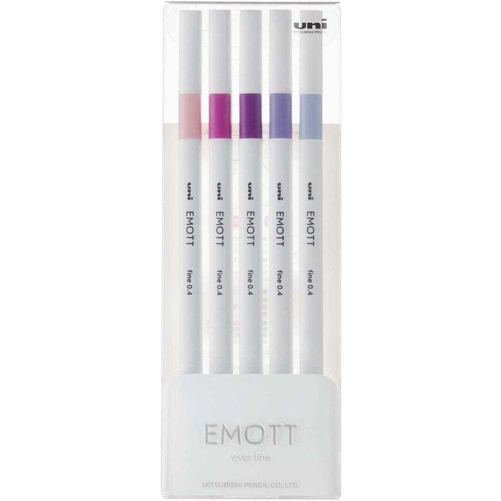 Caneta Uni-Ball Mitsubishi Emott N.7 Floral Colors Com 5