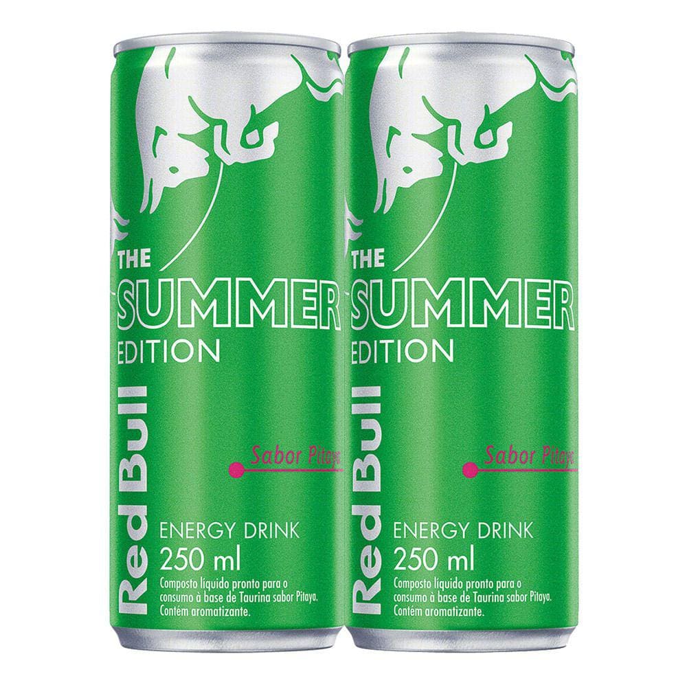 Energético Red Bull Pitaya Summer 250ml | Kit com duas unidades