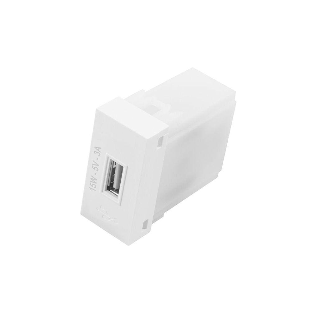 Módulo Tomada USB Fame Habitat/Elegance 15W Branco