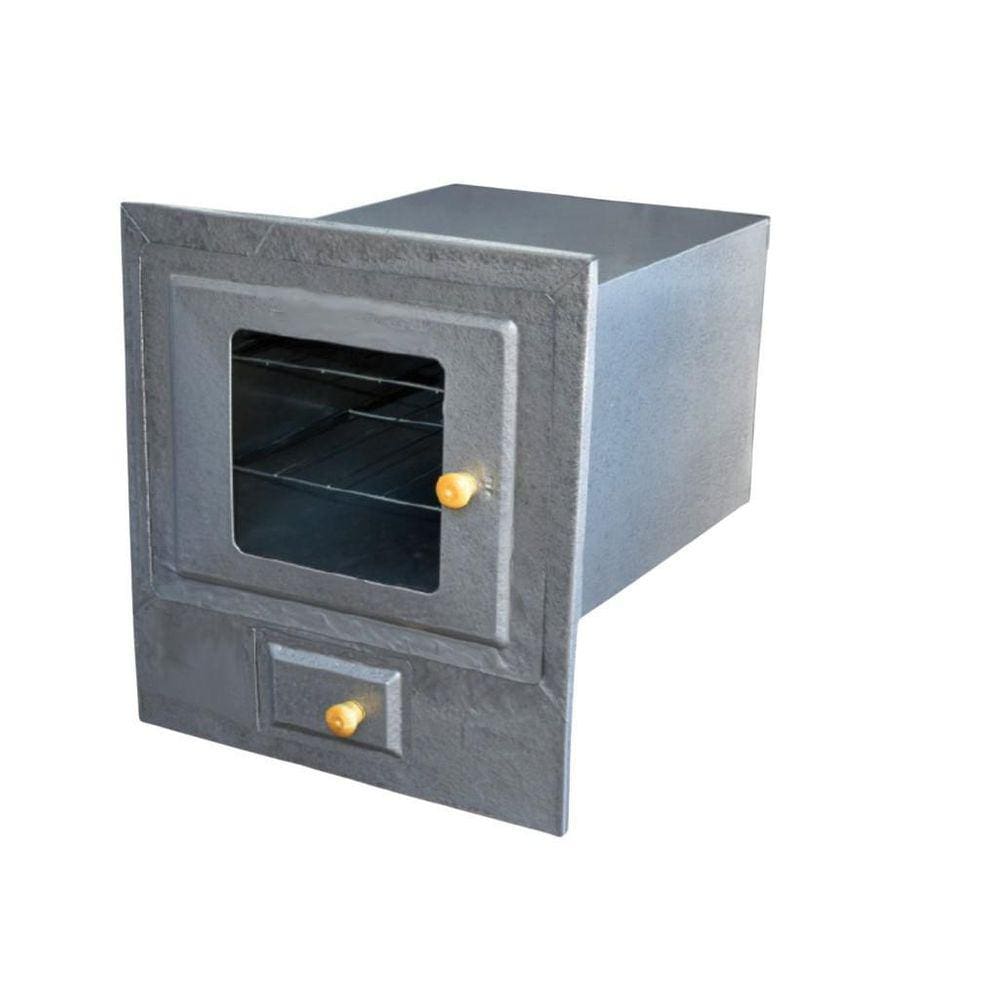 Forno Fogão A Lenha Com Cinzeiro Frente De Vidro N°4 Dragão