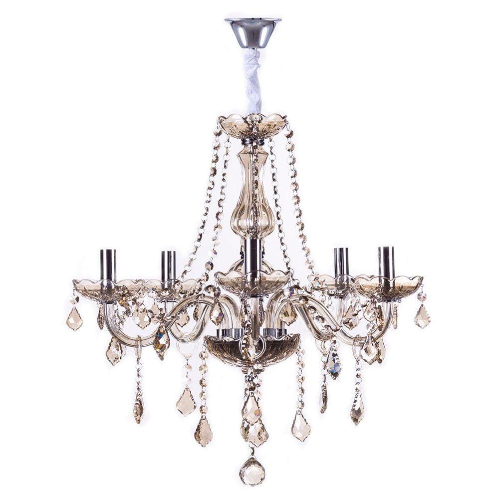 Lustre Maria Thereza para 5 Lâmpadas - Champagne