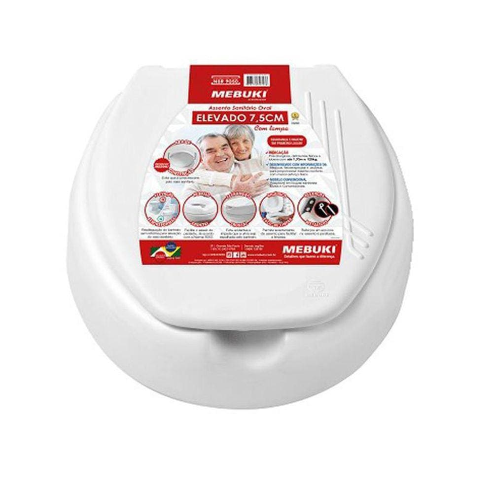 Assento Sanitário Vaso Com 7,5 Facilita Idosos, Deficientes