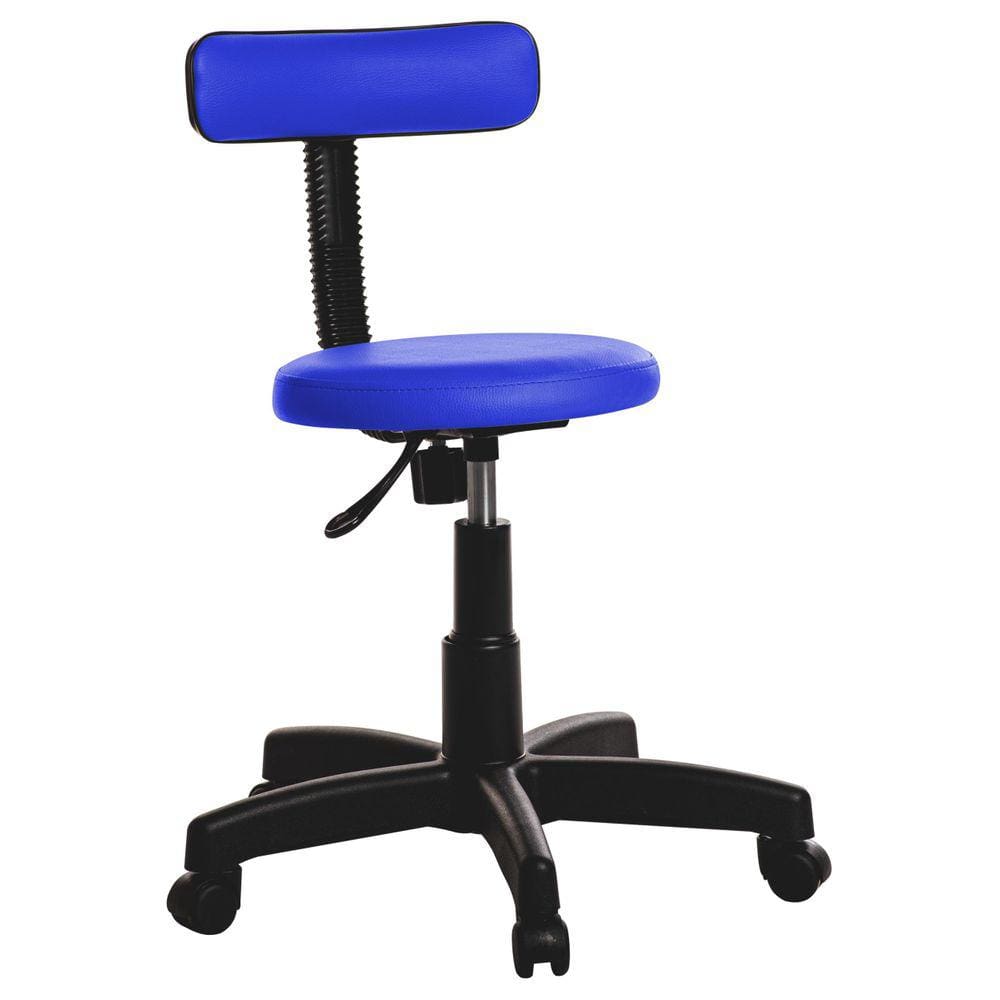 Cadeira Giratória Mocho Slim Azul