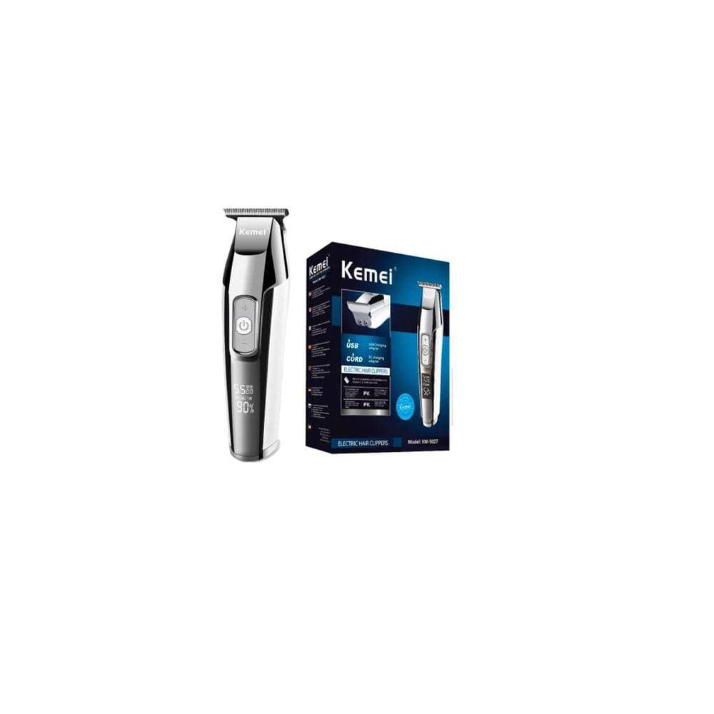 Máquina De Acabamento Kemei Km 5027 Com Lcd Display Digital