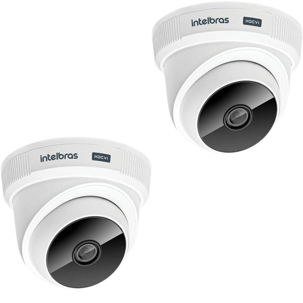 Kit 2 Câmera Dome Resolução Hd 720P Vhc 1120 D Intelbras
