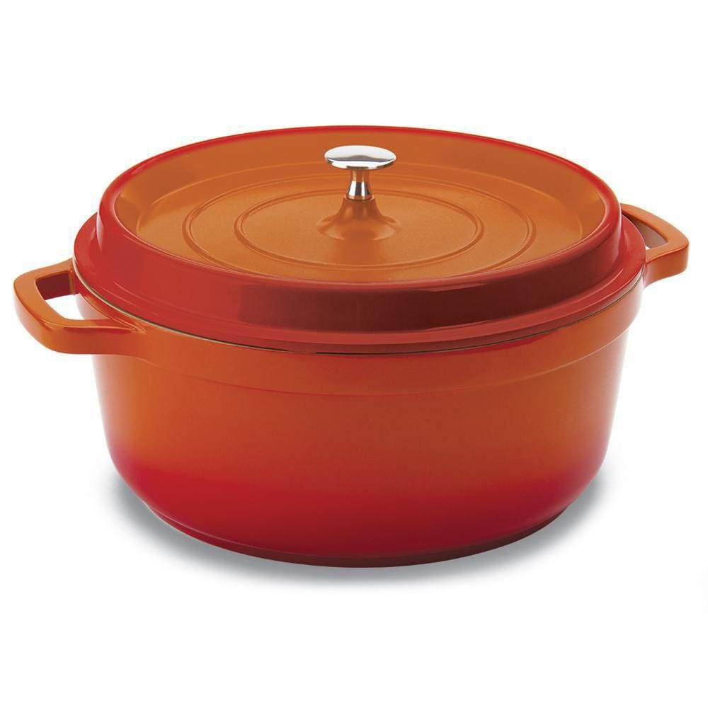 Caçarola 29,5Cm De Alumínio Fundido Hercules Laranja 6,8L