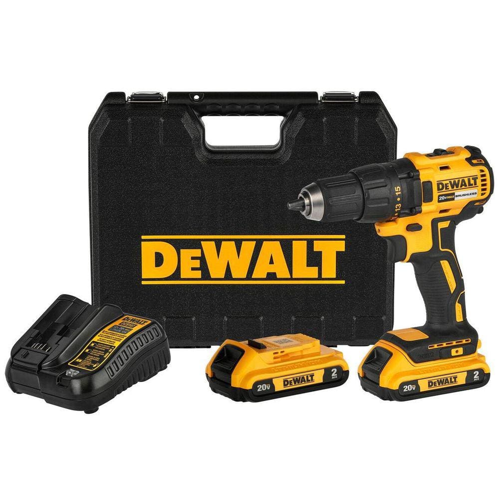 Furadeira Parafusadeira 20v 1/2” Maleta Brushless Dcd7771D2