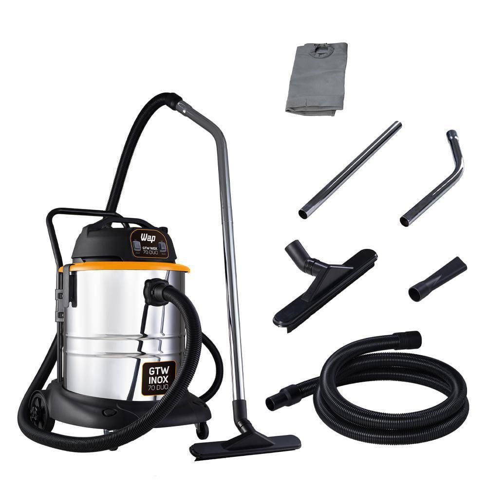 Aspirador De Pó E Água Profissional Wap Gtw Inox 70 Duo 127V