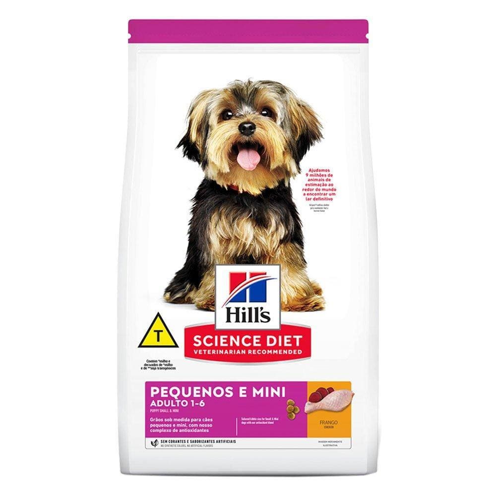 Ração Seca Hill`s Science Diet para Cães Adultos Raças Minis e Pequenas - 6 Kg