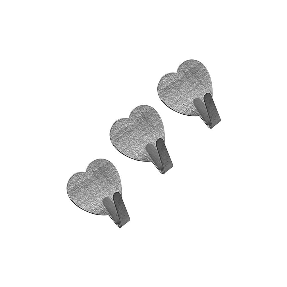 Jg 3 Ganchos Ades Inox Coracao