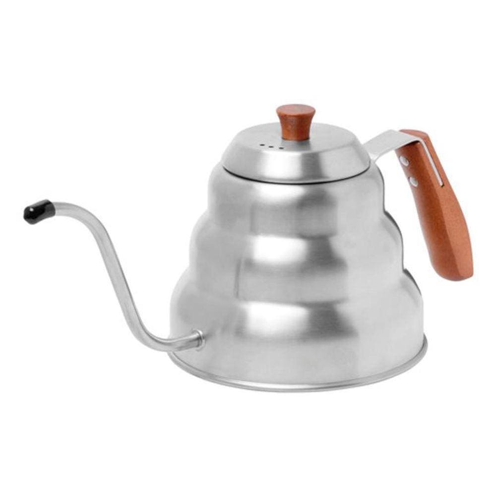 Chaleira Bico Fino Inox Madeira