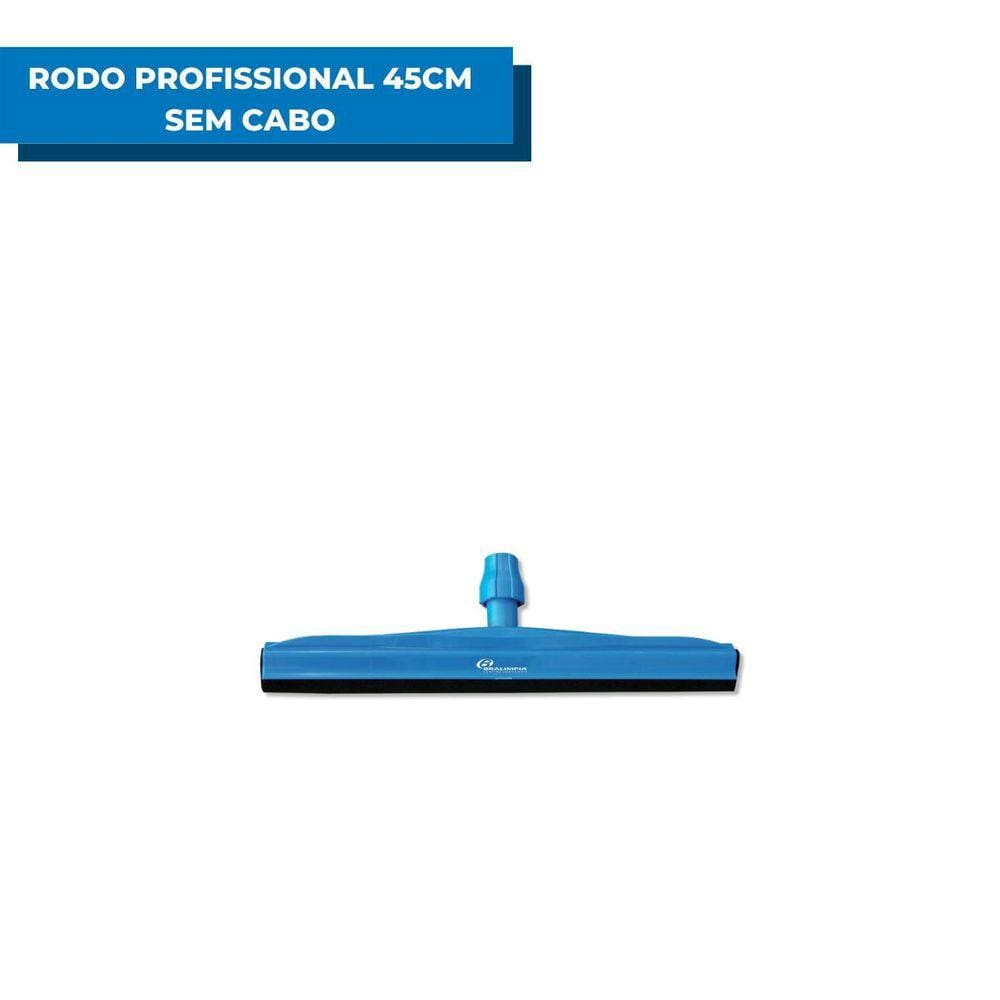 Rodo Plástico Profissional Borracha Dupla 45Cm Sem Cabo