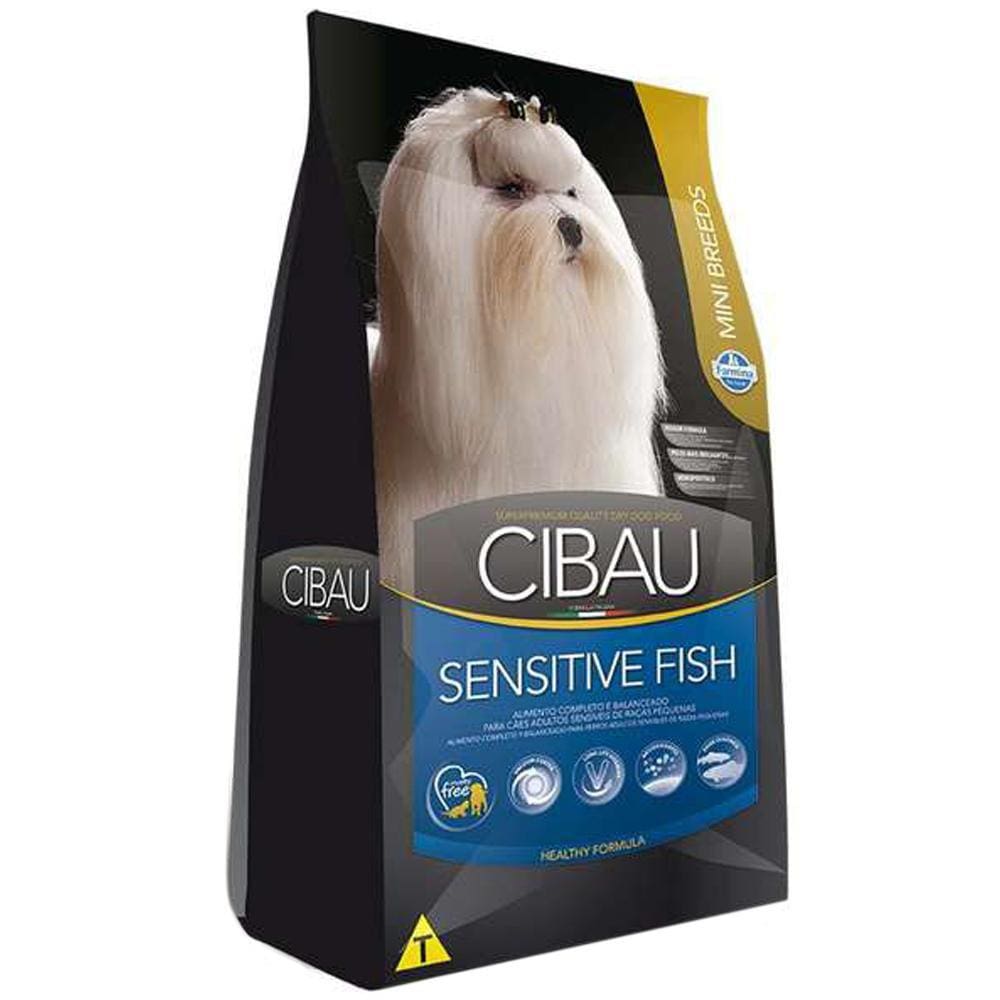Ração Farmina Cibau Sensitive Fish para Cães Adultos de Raças Pequenas - 10,1 Kg