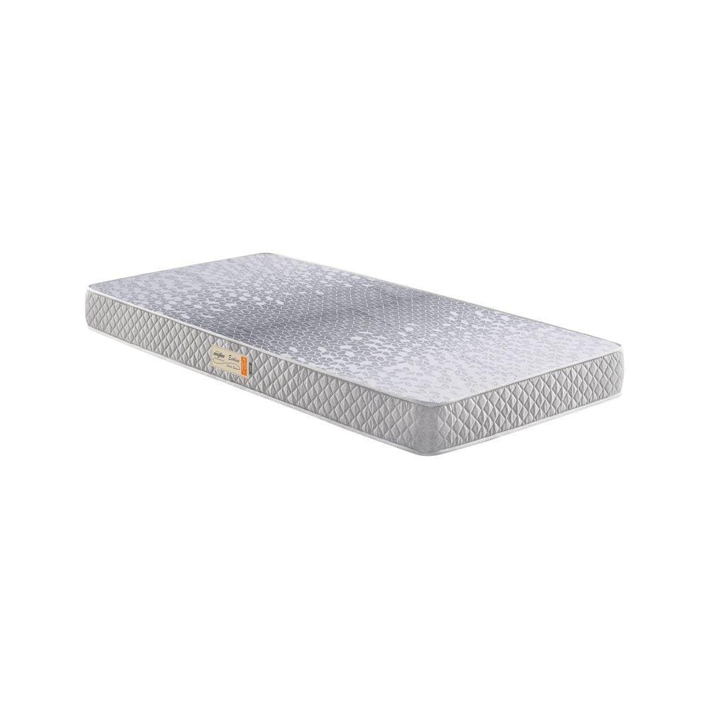 Colchão Solteiro Ecoflex Espuma D28 Ecoline Liso 78x188x12cm Cinza
