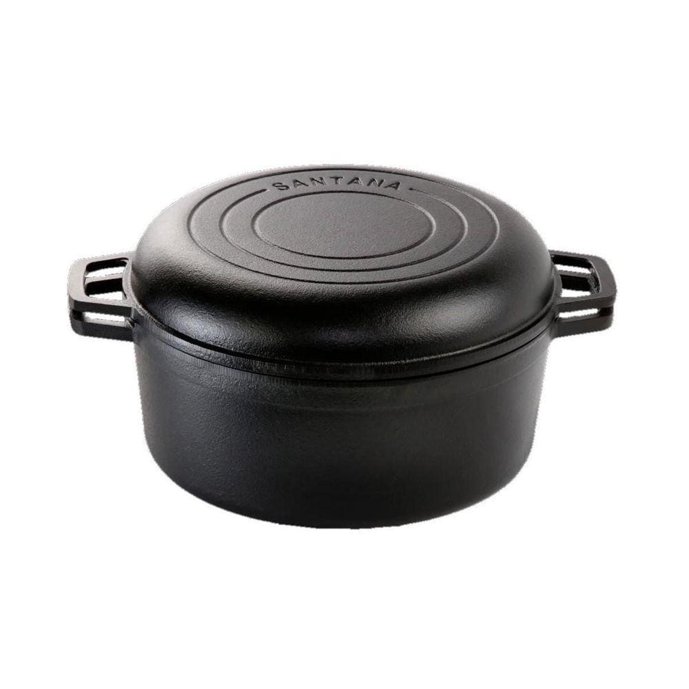 Panela Duo Ferro Fundido Caçarola Frigideira Santana 24Cm