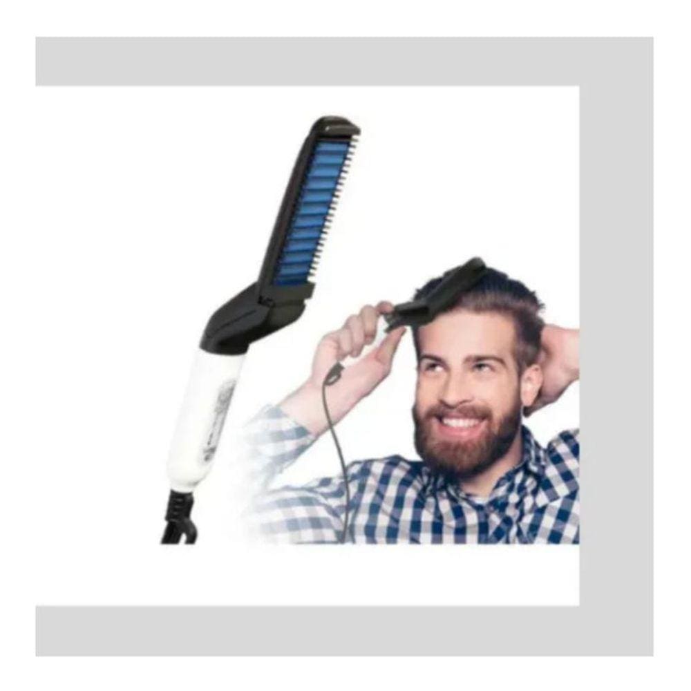 Pente Elétrico Chapinha Modelador Alisador De Cabelo E Barba