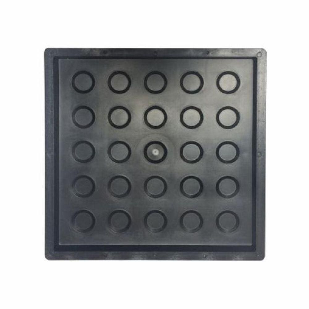 Forma Plastica Piso Tátil Bolinha 25X25X2Cm 10 Unidades